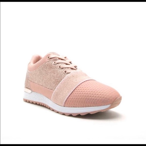 NWT Sparkly Pink Sneakers - Picture 2 of 8